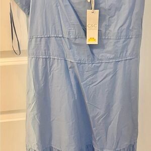 C&C California women’s NEW Blue Summer Dress ABSOLUETLY SUMMER HB